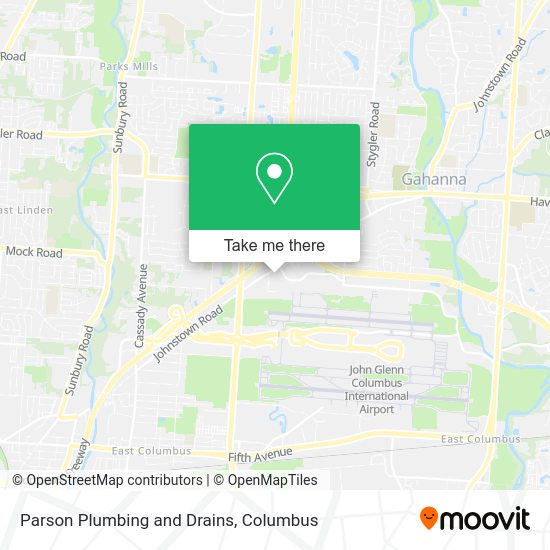 Parson Plumbing and Drains map