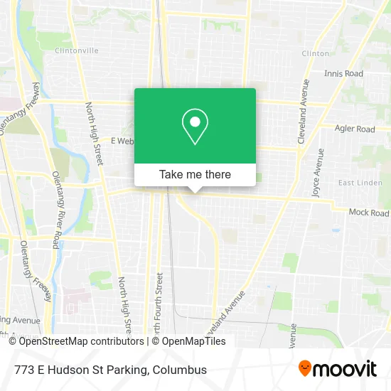 Mapa de 773 E Hudson St Parking