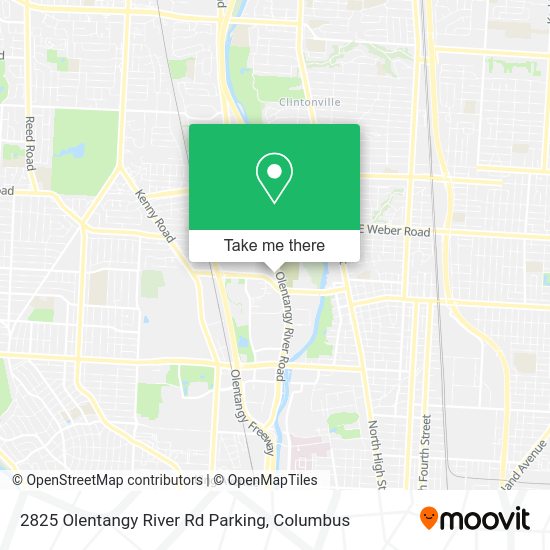 Mapa de 2825 Olentangy River Rd Parking