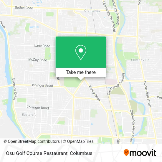 Mapa de Osu Golf Course Restaurant