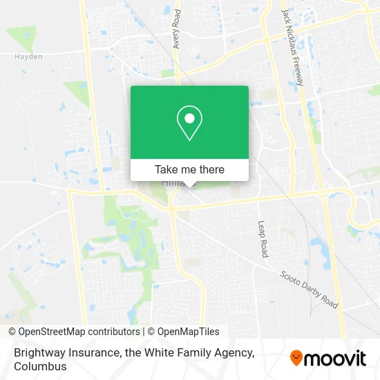 Brightway Insurance, the White Family Agency map