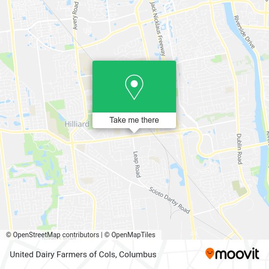 United Dairy Farmers of Cols map