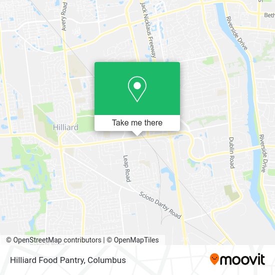 Hilliard Food Pantry map