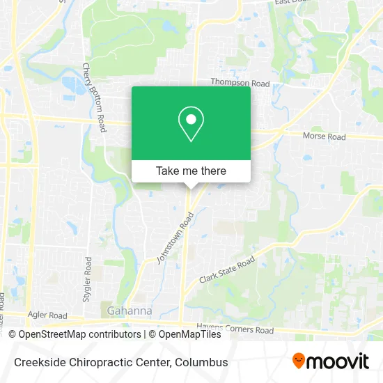 Creekside Chiropractic Center map