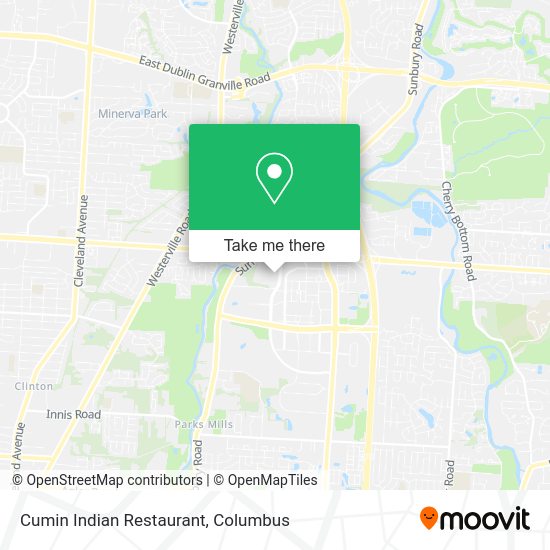 Cumin Indian Restaurant map