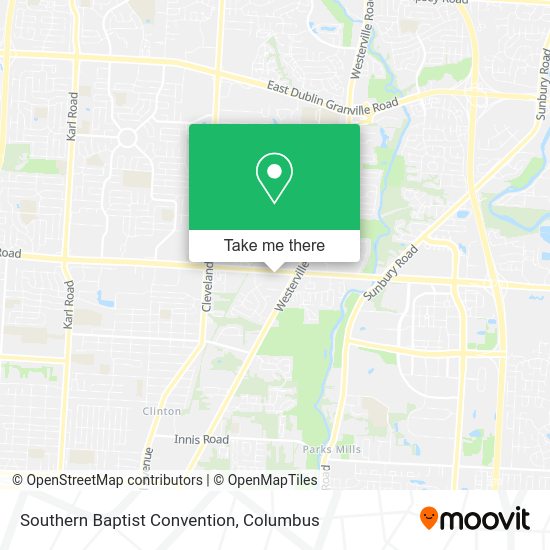 Mapa de Southern Baptist Convention