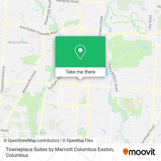 Towneplace Suites by Marriott Columbus Easton map