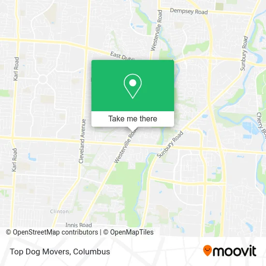 Top Dog Movers map