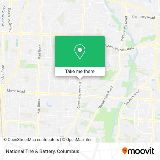 National Tire & Battery map