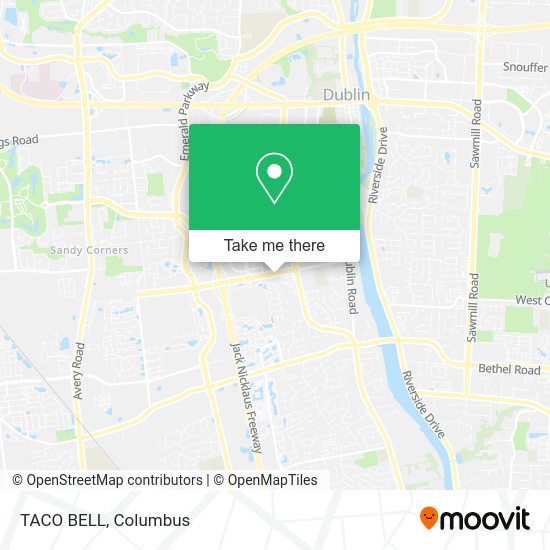 TACO BELL map