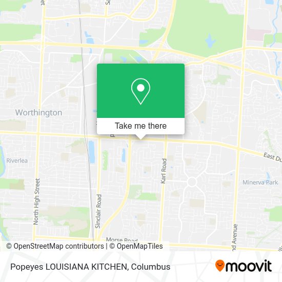 Mapa de Popeyes LOUISIANA KITCHEN