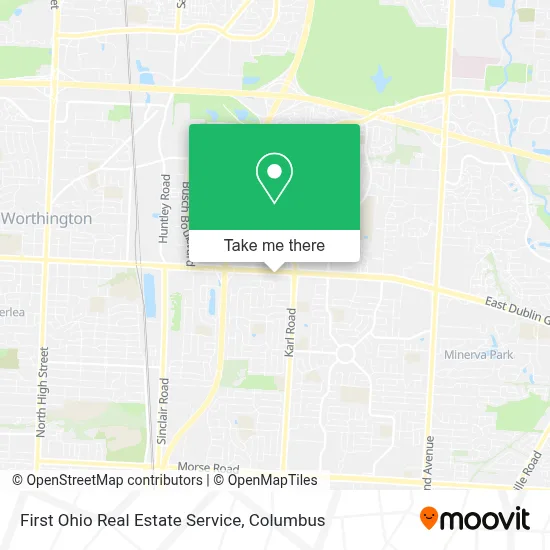 First Ohio Real Estate Service map