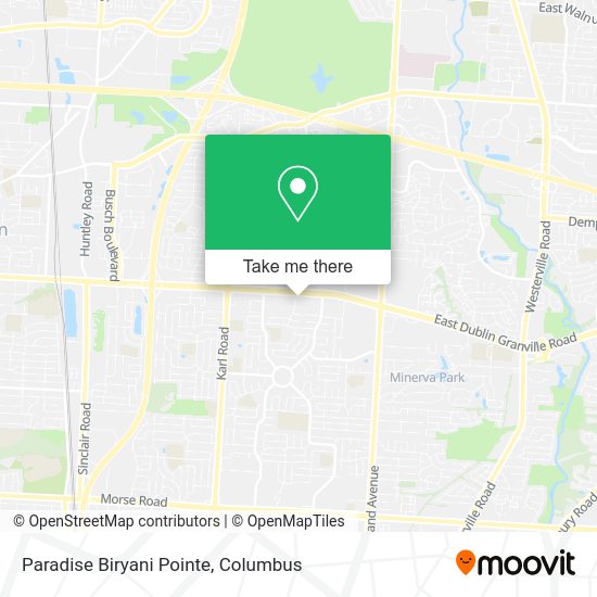 Paradise Biryani Pointe map