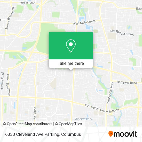 Mapa de 6333 Cleveland Ave Parking