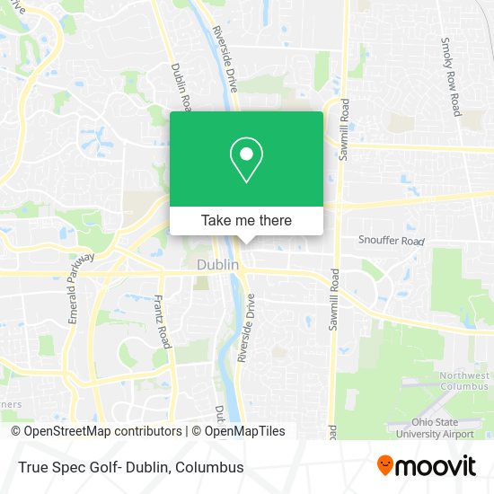 Mapa de True Spec Golf- Dublin
