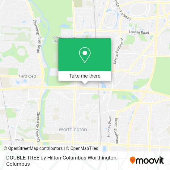 DOUBLE TREE by Hilton-Columbus Worthington map