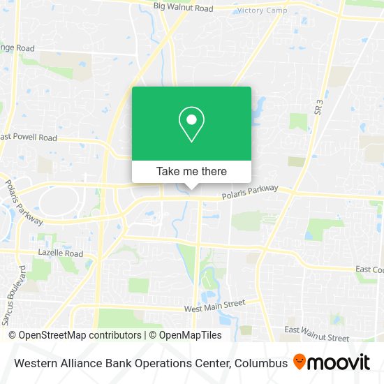 Western Alliance Bank Operations Center map
