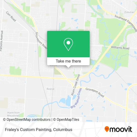 Mapa de Fraley's Custom Painting