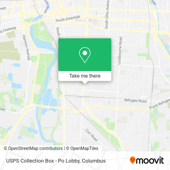 Mapa de USPS Collection Box - Po Lobby