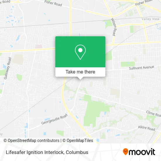 Mapa de Lifesafer Ignition Interlock