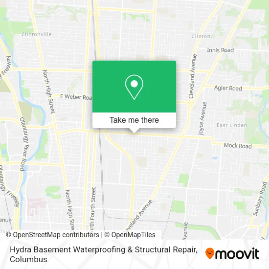 Mapa de Hydra Basement Waterproofing & Structural Repair