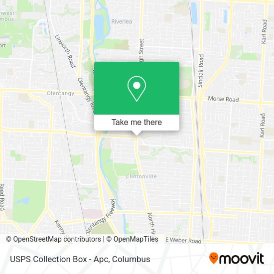 USPS Collection Box - Apc map