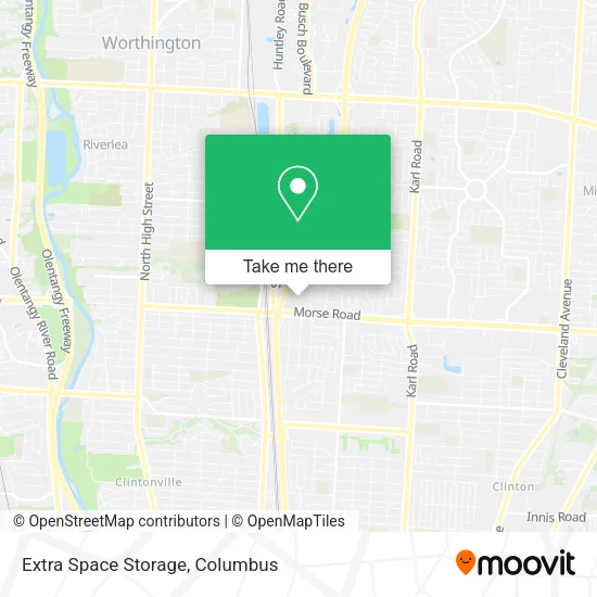 Extra Space Storage map