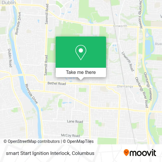 Mapa de smart Start Ignition Interlock