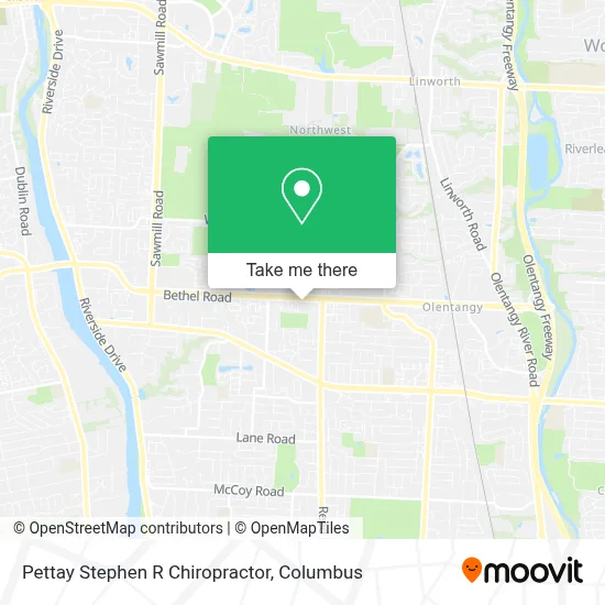 Pettay Stephen R Chiropractor map