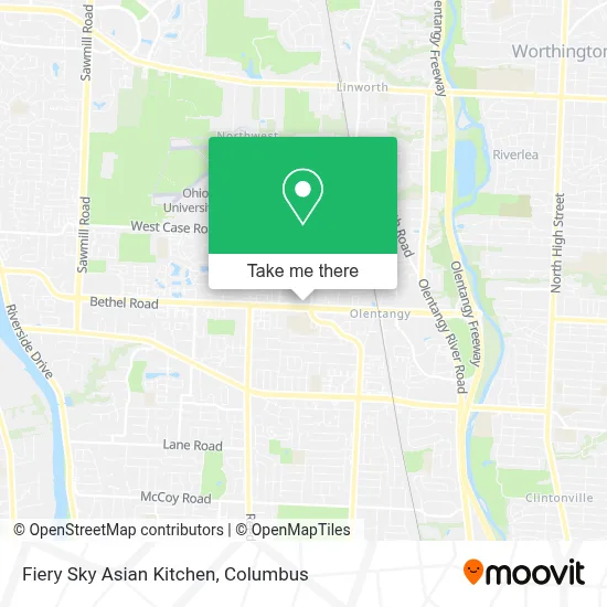 Fiery Sky Asian Kitchen map