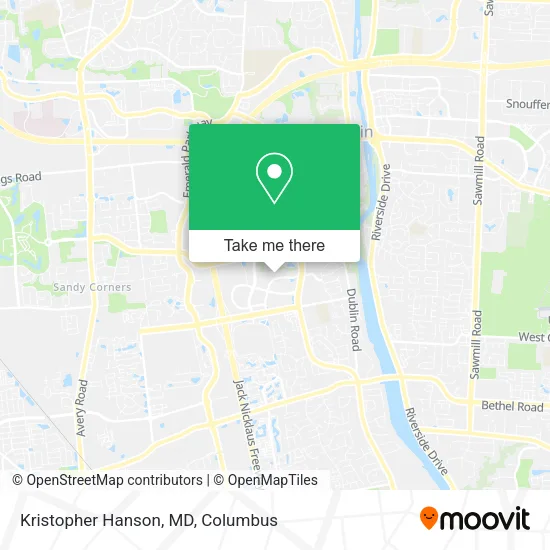 Mapa de Kristopher Hanson, MD