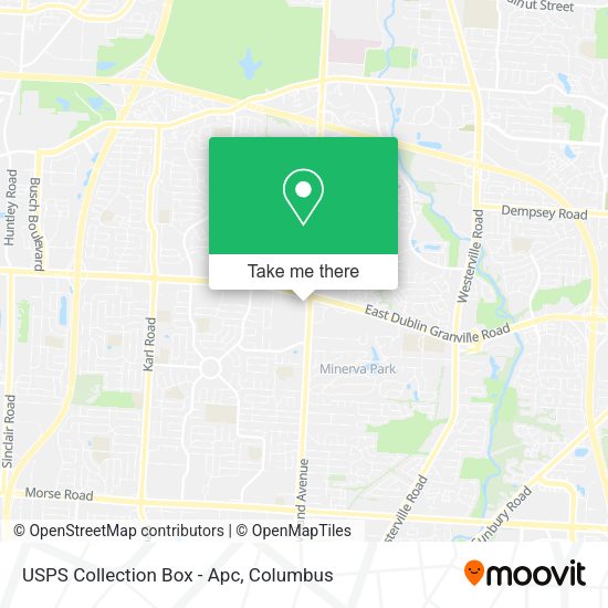 USPS Collection Box - Apc map
