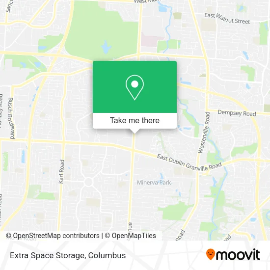Mapa de Extra Space Storage