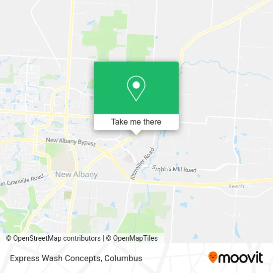Mapa de Express Wash Concepts