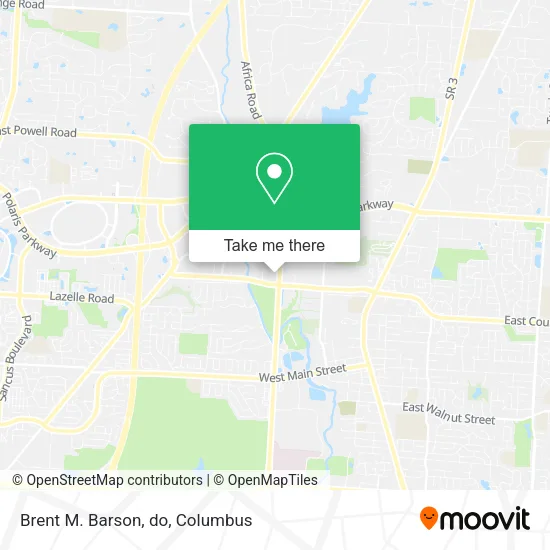 Mapa de Brent M. Barson, do