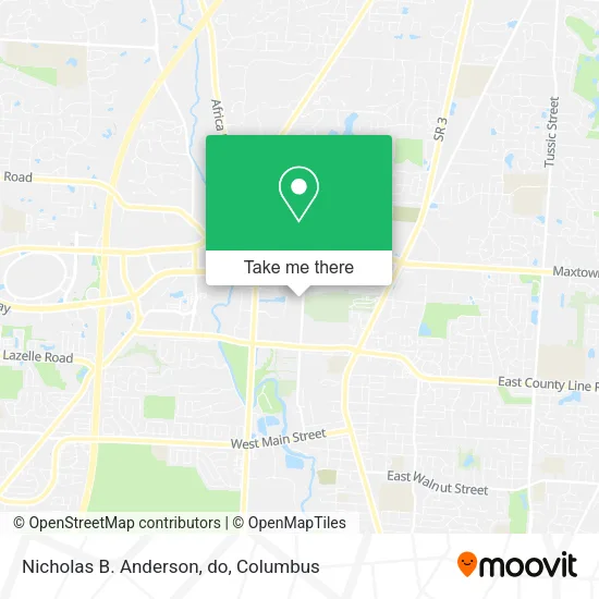 Mapa de Nicholas B. Anderson, do