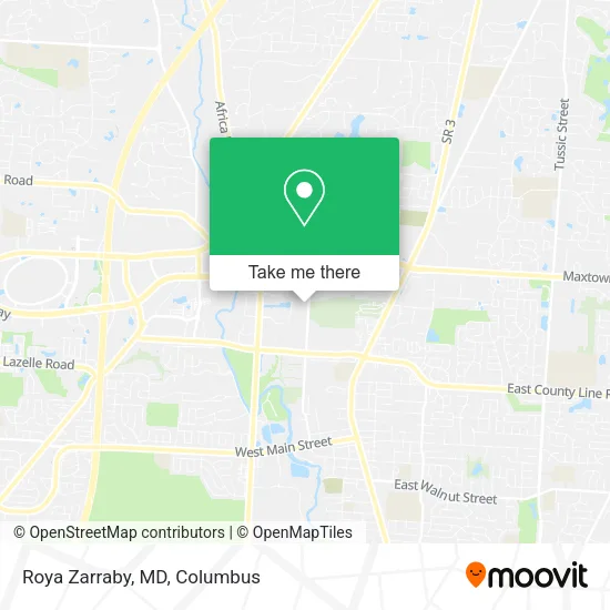 Roya Zarraby, MD map