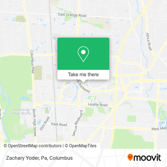 Zachary Yoder, Pa map