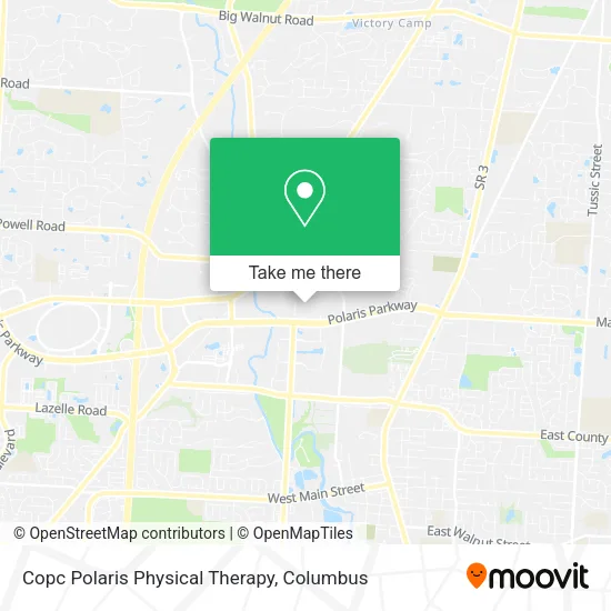 Mapa de Copc Polaris Physical Therapy