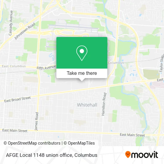 Mapa de AFGE Local 1148 union office
