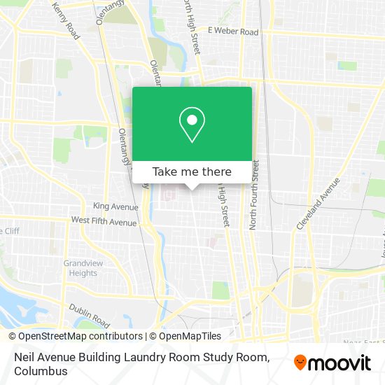 Neil Avenue Building Laundry Room Study Room map