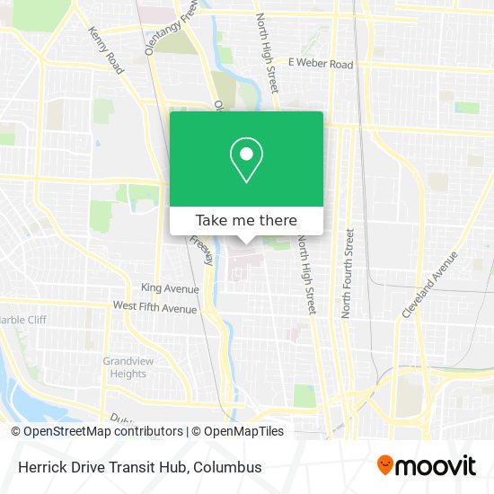 Herrick Drive Transit Hub map