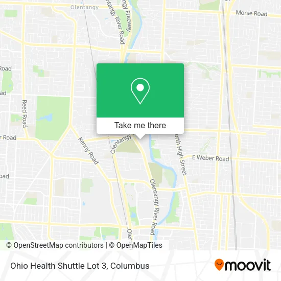 Mapa de Ohio Health Shuttle Lot 3