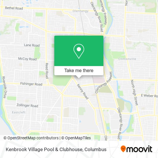 Kenbrook Village Pool & Clubhouse map
