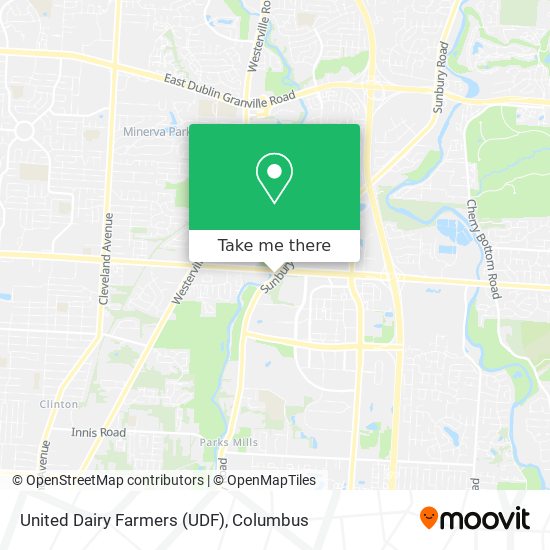 United Dairy Farmers (UDF) map