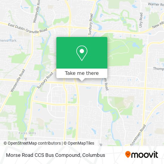 Morse Road CCS Bus Compound map