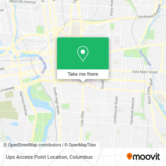 Ups Access Point Location map