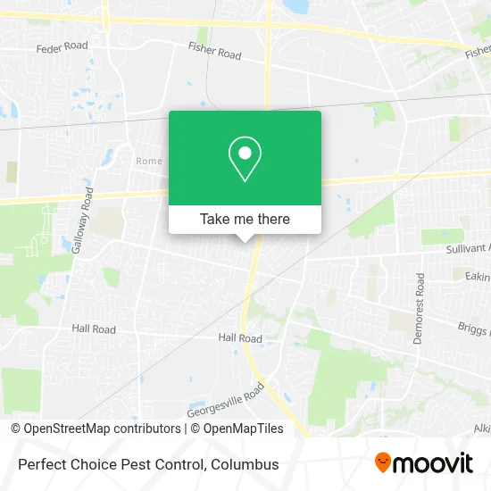 Perfect Choice Pest Control map