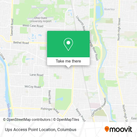 Ups Access Point Location map