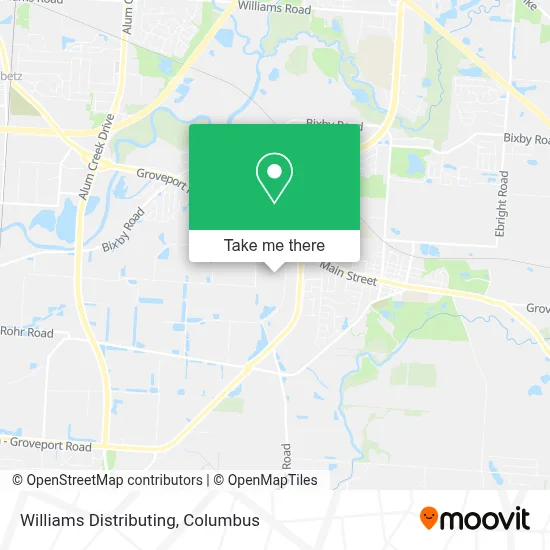 Williams Distributing map